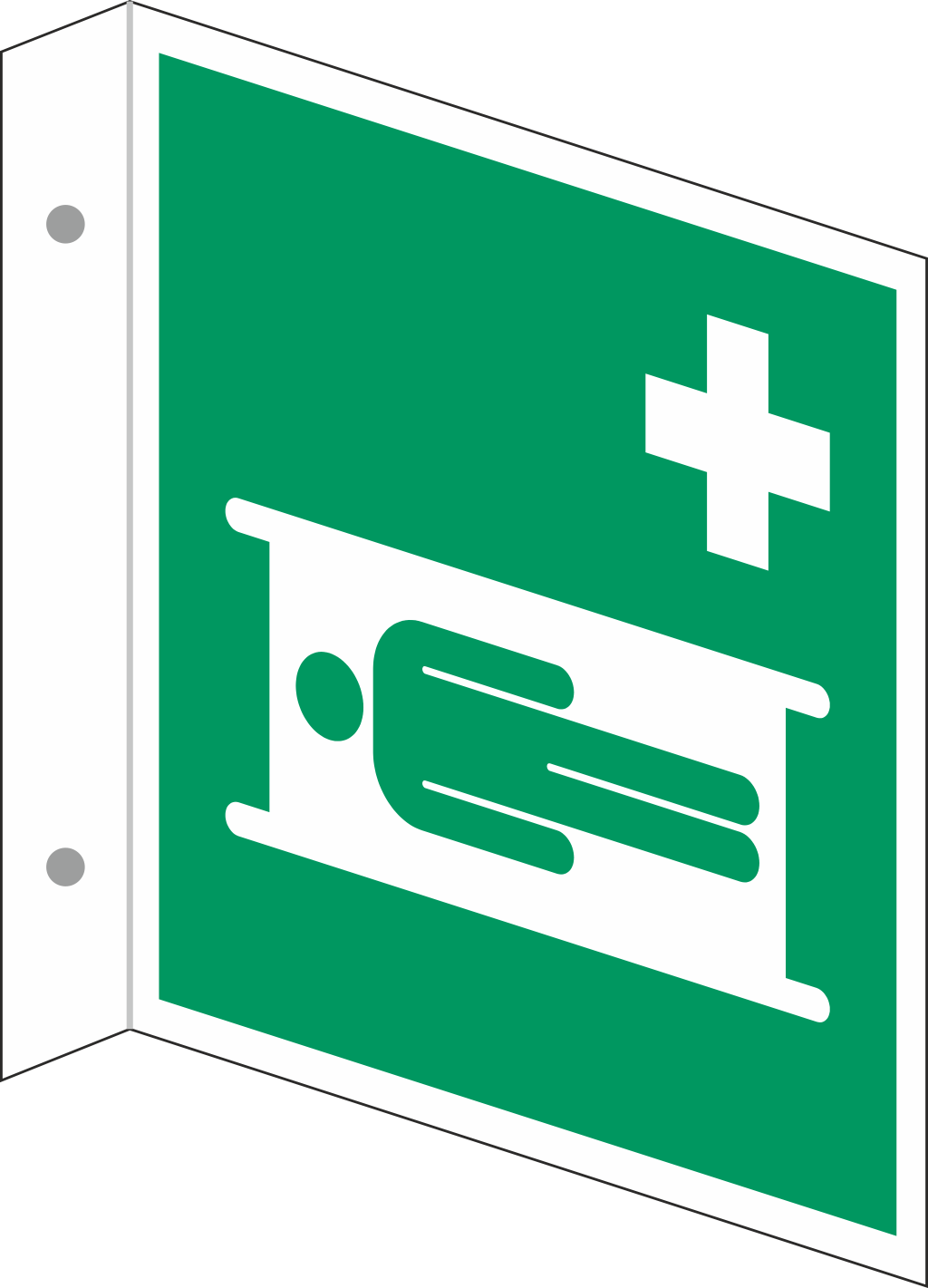 Fahnenschild Krankentrage