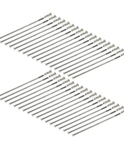 Edelstahlspeichensatz m. Nippel, je 36x – M4x122 mm, gerade – z.B. ES, TS 16 Zoll