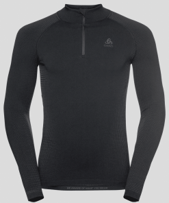 BL TOP turtle neck l/s half zi